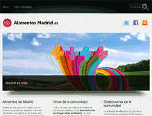 Tablet Screenshot of alimentosmadrid.es